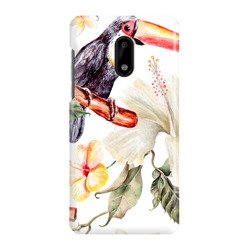 FUNNY CASE OVERPRINT FLOWER AND TOUCAN Nokia 6