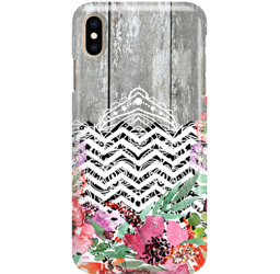 FUNNY CASE OVERPRINT GRAY WOOD IPHONE XS MAX