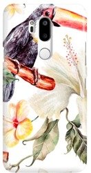 FUNNY CASE OVERPRINT TOUCAN AND FLOWER LG G7