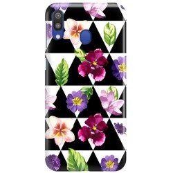 FUNNY CASE OVERPRINT TRIANGLES AND FLOWERS SAMSUNG GALAXY M20