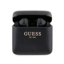 GUESS BLUETOOTH HEADPHONES GUTWSSU20ALEGK TWS + BLACK PRINTED LOGO