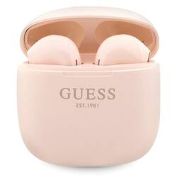 GUESS BLUETOOTH HEADPHONES GUTWST26PSP TWS + PINK DOCKING STATION/PINK CLASSIC EST LOGO