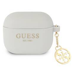 GUESS GUA3LSC4EG AIRPODS 3 COVER GRAY/GRAY SILICONE CHARM 4G COLLECTION