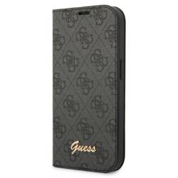 GUESS GUBKP14LHG4SHK IPHONE 14 PRO 6.1 "BLACK/BLACK BOOK 4G VINTAGE GOLD LOGO