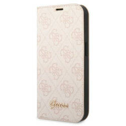 GUESS GUBKP14LHG4SHP IPHONE 14 PRO 6.1 "PINK/PINK BOOK 4G VINTAGE GOLD LOGO