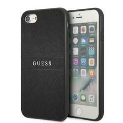 GUESS GUHCI8SLSABK IPHONE 7/8 / SE 2020 / SE 2022 CZARNY / BLACK SAFFIANO COLLECTION