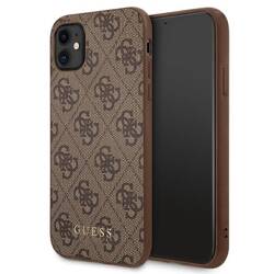 GUESS GUHCN61G4GFBR IPHONE 11 / XR 6.1 "BRONZE / BROWN HARD CASE 4G METAL GOLD LOGO