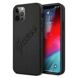 GUESS GUHCP12LRSAVSBK IPHONE 12 PRO MAX 6.7 "BLACK/BLACK HARDCASE SAFFIANO VINTAGE SCRIPT