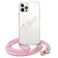 GUESS GUHCP12MCRTVSPI IPHONE 12/12 PRO 6.1 "PINK/PINK HARDCASE SCRIPT VINTAGE