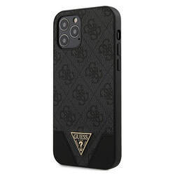 GUESS GUHCP12MP4BK IPHONE 12/12 PRO 6.1 "GRAY/GRAY HARDCASE 4G TRIANGLE COLLECTION