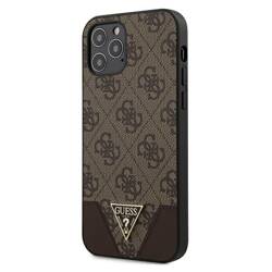 GUESS GUHCP12MP4GHBRONE IPHONE 12/12 PRO 6.1 "BRONZE/BROWN HARDCASE 4G TRIANGLE COLLECTION