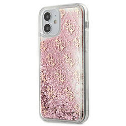 GUESS GUHCP12SLG4GSPG IPHONE 12 MINI 5.4 "PINK/PINK HARDCASE 4G LIQUID GLITTER