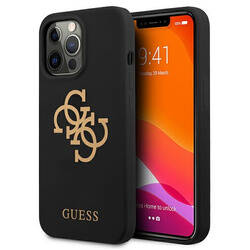 GUESS GUHCP13LLS4GGBK IPHONE 13 PRO / 13 6.1 "BLACK / BLACK HARD CASE SILICONE 4G LOGO