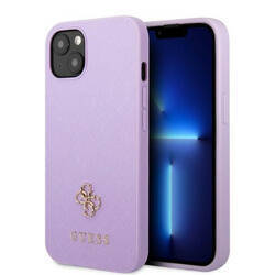 GUESS GUHCP13SPS4MU IPHONE 13 MINI 5.4 "PURPLE/PURPLE HARDCASE SAFFIANO 4G SMALL METAL LOGO