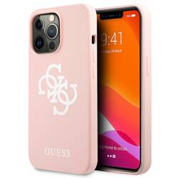 GUESS GUHCP13XLS4GWPI IPHONE 13 PRO MAX 6.7 "PINK/PINK HARD CASE SILICONE 4G LOGO