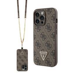 GUESS GUHCP13XP4TDSCPW IPHONE 13 PRO MAX 6.7 "BRONZE/BROWN HARDCASE CROSSBODY 4G METAL LOGO