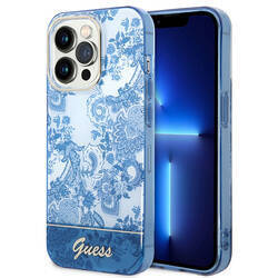 GUESS GUHCP14LHGPLHB IPHONE 14 PRO 6.1 "BLUE/BLUE HARDCASE PORCELAIN COLLECTION