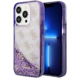 GUESS GUHCP14LLC4PSGU IPHONE 14 PRO 6.1 "PURPLE/PURPLE HARDCASE LIQUID GLITTER 4G TRANSCULENT