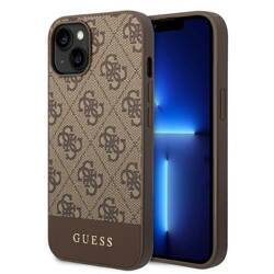 GUESS GUHCP14SG4GBLB IPHONE 14/15/13 6.1 "BRONNE / BROWN HARD CASE 4G STRIPE COLLECTION