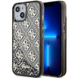 GUESS GUHCP14SLC4PSGK IPHONE 14/15/13 6.1 "BLACK / BLACK HARDCASE LIQUID GLITTER 4G TRANSCULENT