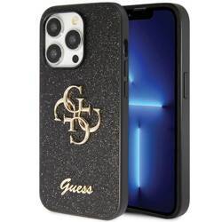 GUESS GUHCP14XHG4SGK IPHONE 14 PRO MAX 6.7 "BLACK/BLACK HARDCASE GLITTER SCRIPT BIG 4G