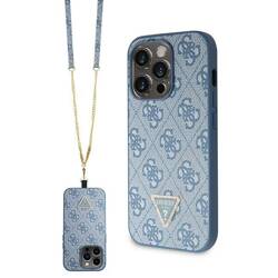 GUESS GUHCP14XP4TDSCPB IPHONE 14 PRO MAX 6.7 "BLUE/BLUE HARDCASE CROSSBODY 4G METAL LOGO