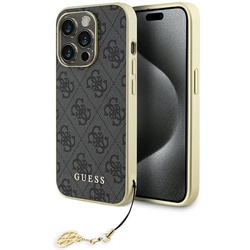 GUESS GUHCP15LGF4G4G IPHONE 15 PRO 6.1 "GRAY/GRAY HARDCASE 4G CHARMS COLLECTION