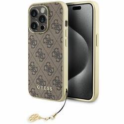GUESS GUHCP15LGF4GBB IPHONE 15 PRO 6.1 "BRONZE/BROWN HARDCASE 4G CHARMS COLLECTION