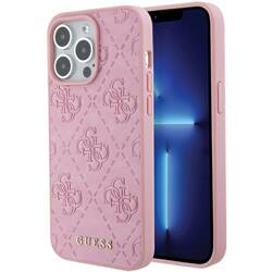 GUESS GUHCP15LP4EPMPMP IPHONE 15 PRO 6.1 "PINK/PINK HARDCASE LEATHER 4G STAMPED