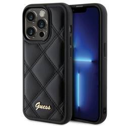 GUESS GUHCP15LPSQSQSK IPHONE 15 PRO 6.1 "BLACK/BLACK HARDCASE QUILTED METAL LOGO