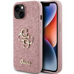 GUESS GUHCP15MHG4SGP IPHONE 15 PLUS / 14 PLUS 6.7 "PINK / PINK HARDCASE GLITTER SCRIPT BIG 4G