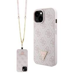 GUESS GUHCP15MP4TDSCP IPHONE 15 PLUS / 14 PLUS 6.7 "PINK / PINK HARDCASE CROSSBODY 4G METAL LOGO