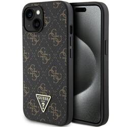 GUESS GUHCP15MPG4GPK IPHONE 15 PLUS / 14 PLUS 6.7 "BLACK / BLACK HARDCASE 4G TRIANGLE METAL LOGO