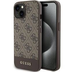 GUESS GUHCP15SG4GBLB IPHONE 15/14/13 6.1 "BRONNE / BROWN HARDCASE 4G STRIPE COLLECTION