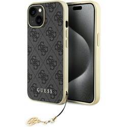 GUESS GUHCP15SGF4G4G IPHONE 15/14/13 6.1 "GRAY / GRAY HARDCASE 4G CHARMS COLLECTION