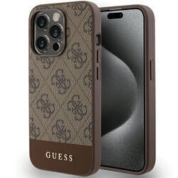 GUESS GUHCP15XG4GBLB IPHONE 15 PRO MAX 6.7 "BRONZE/BROWN HARDCASE 4G STRIPE COLLECTION
