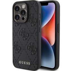 GUESS GUHCP15XP4EPMK IPHONE 15 PRO MAX 6.7 "BLACK/BLACK HARDCASE LEATHER 4G STAMPED