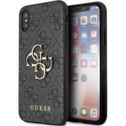 GUESS GUHCPX4GGGR IPHONE X/XS GRAY/GRAY HARDCASE 4G BIG METAL LOGO