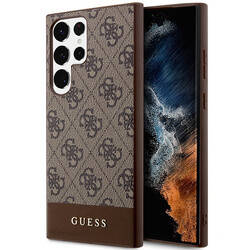 GUESS GUHCS23LG4GBLB S23 ULTRA S918 BRONZE/BROWN HARDCASE 4G STRIPE COLLECTION