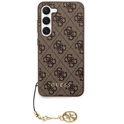 GUESS GUHCS24LGF4GBR S24 ULTRA S928 BRONZE/BROWN HARDCASE 4G CHARMS COLLECTION