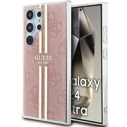 GUESS GUHCS24LH4SGP S24 ULTRA S928 PINK/PINK HARDCASE IML 4G GOLD STRIPE