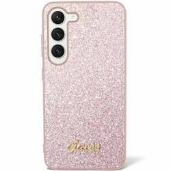 GUESS GUHCS24SHSHGGSHP S24 S921 PINK/PINK HARDCASE GLITTER SCRIPT