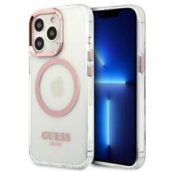 GUESS GUHMP13LHTRMP IPHONE 13 PRO / 13 6.1 "PINK / PINK HARD CASE METAL OUTLINE MAGSAFE