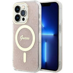 GUESS GUHMP14LH4STP IPHONE 14 PRO 6.1 "PINK/PINK HARDCASE 4G MAGSAFE