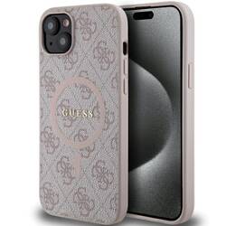 GUESS GUHMP14SG4GFRP IPHONE 14/15/13 6.1 "PINK / PINK HARDCASE 4G COLLECTION LEATHER METAL MAGSAFE LOGO