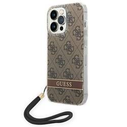 GUESS GUOHCP14LH444 IPHONE 14 PRO 6.1 "BROWN/BROWN HARDCASE 4G PRINT STRAP