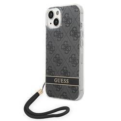 GUESS GUOHCP14MH4STK IPHONE 14 PLUS / 15 PLUS 6.7 "BLACK / BLACK HARDCASE 4G PRINT STRAP