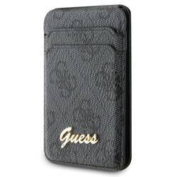 GUESS WALLET CARD SLOT STAND GUWMSHG4KK CZARNY/BLACK MAGSAFE 4G CLASSIC LOGO