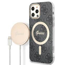 GUSS GUBPP12MH4EACSK CASE+ CHARGER IPHONE 12/12 PRO BLACK/BLACK HARD CASE 4G PRINT MAGSAFE