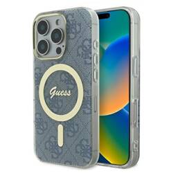 Guess GUHMP16LH4STB iPhone 16 Pro 6.3" niebieski/blue hardcase IML 4G MagSafe